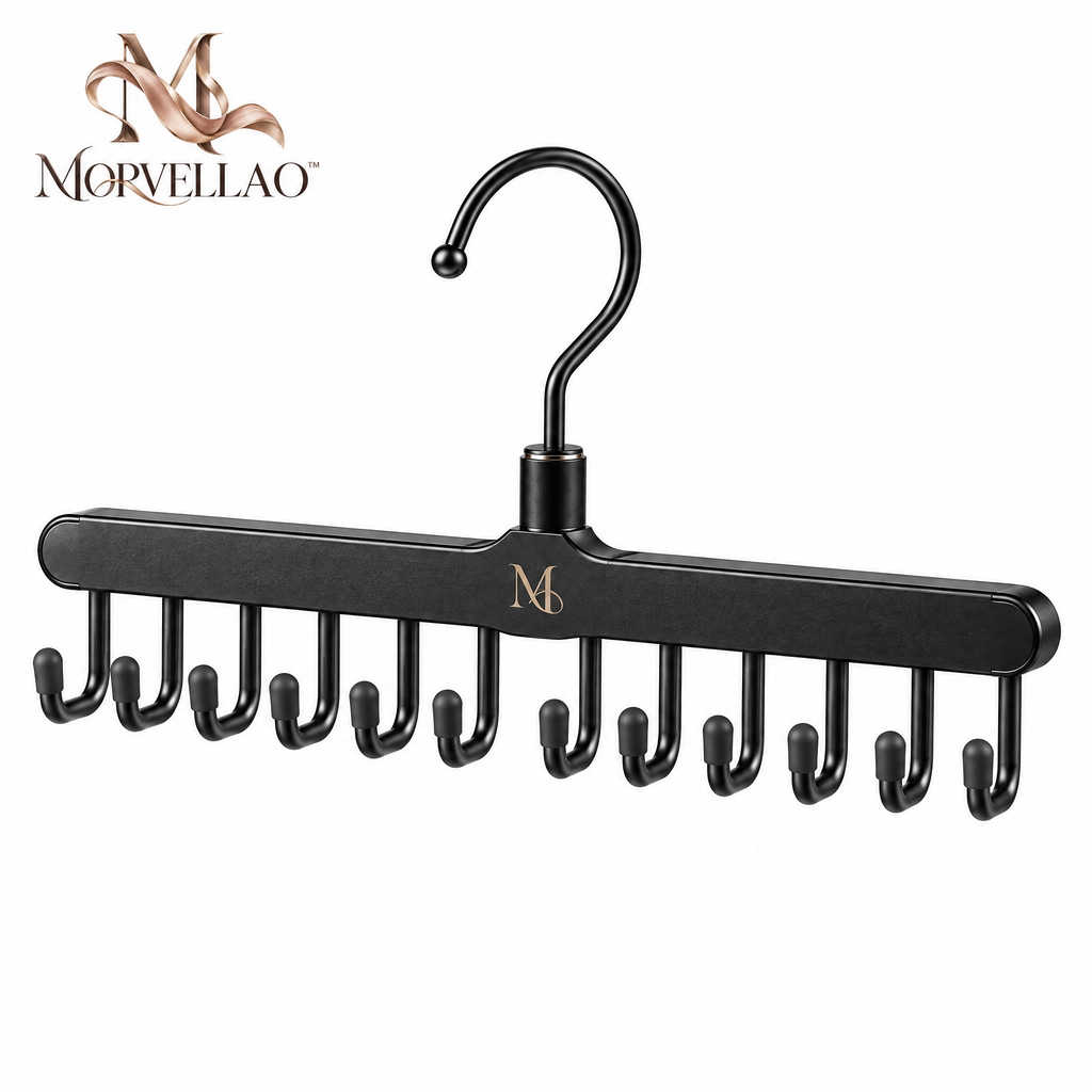 Morvellao™ Closet Line Multi-Hook Accessory Hanger — white background