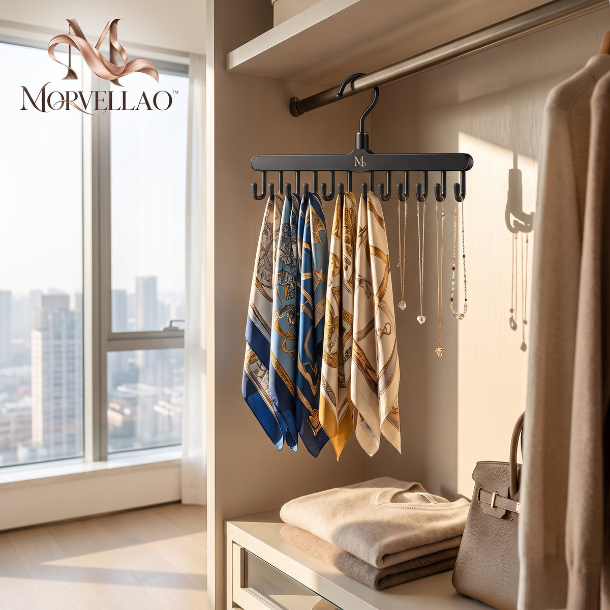 Morvellao™ Closet Line Multi-Hook Accessory Hanger — product view 8