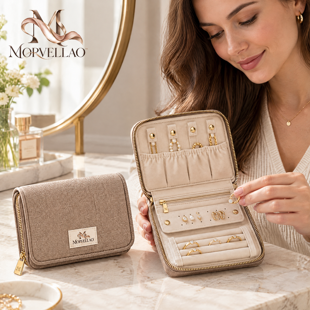 Morvellao™ Away Edit Zipped Jewelry Pouch — product view 6