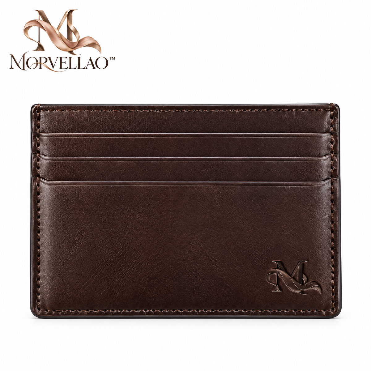 Morvellao™ Pocket Edit Slim Card Holder — white background