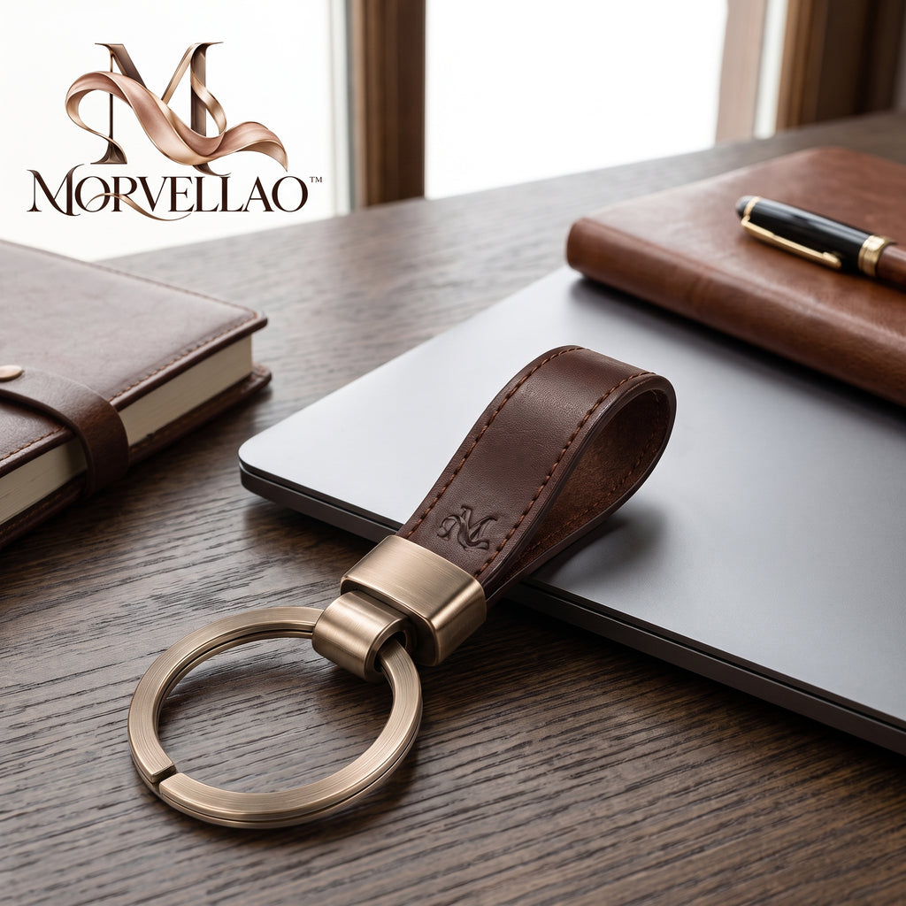 Morvellao™ Anchor Loop Brown Keychain — product view 7