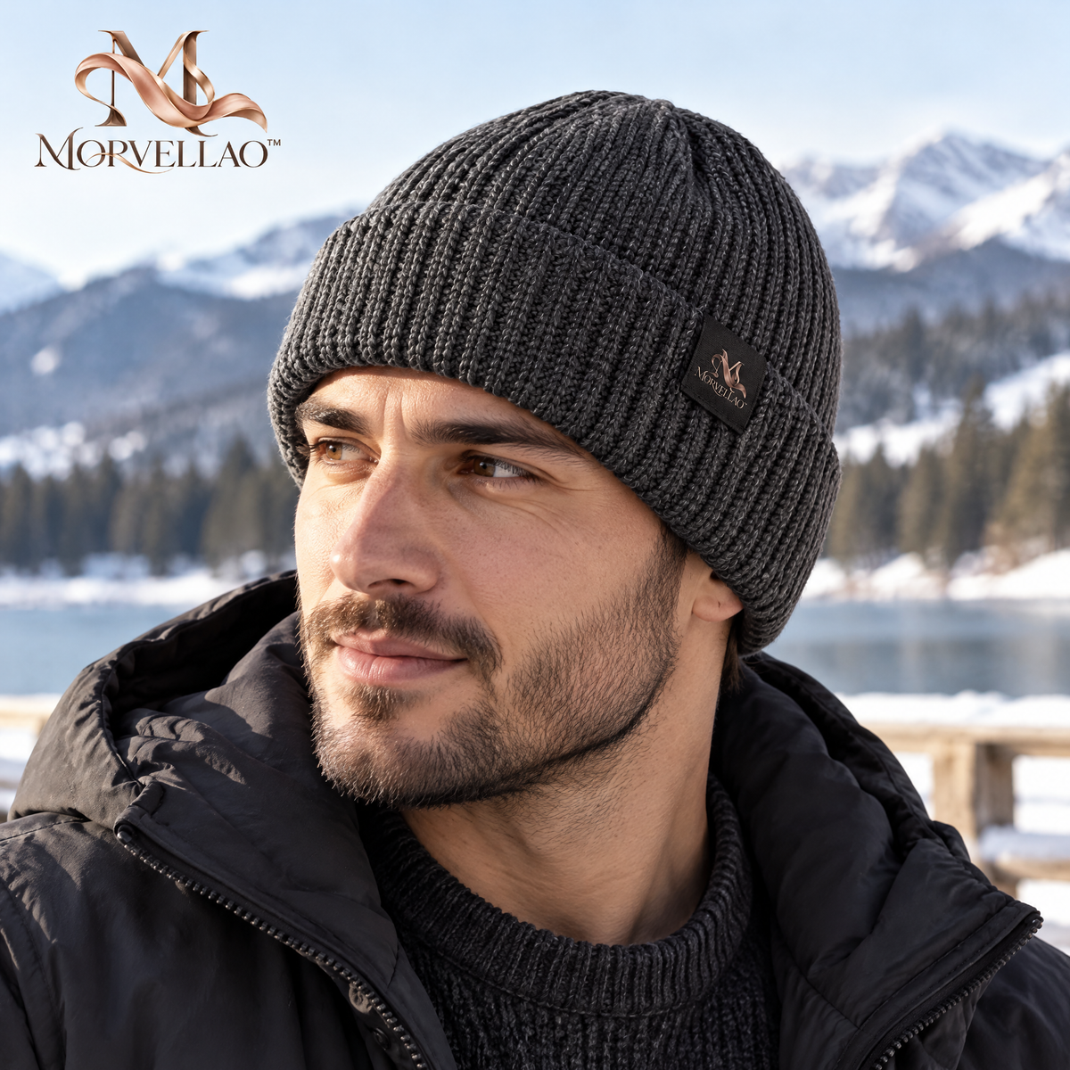 Morvellao™ Cold-Day Rib-Knit Beanie — product view 1