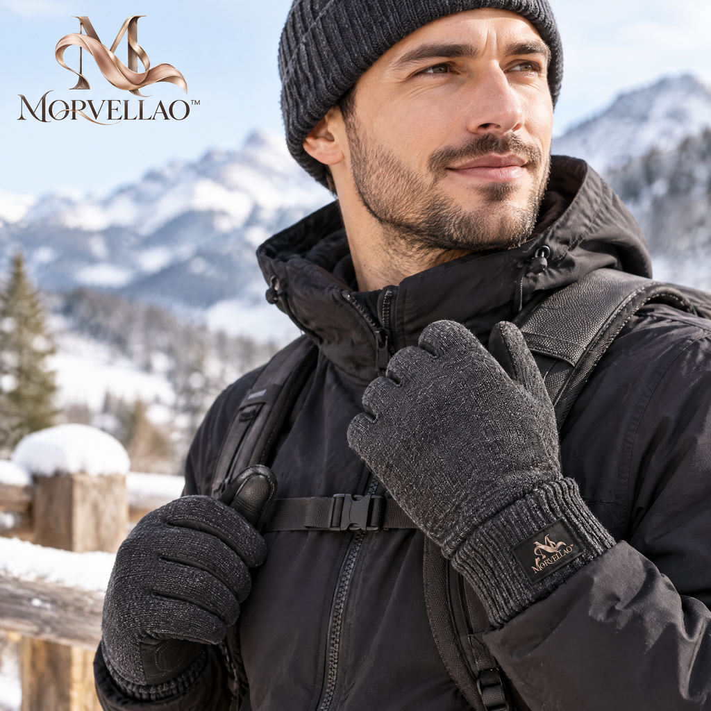 Morvellao™ City Warm Touchscreen Knit Gloves — product view 1